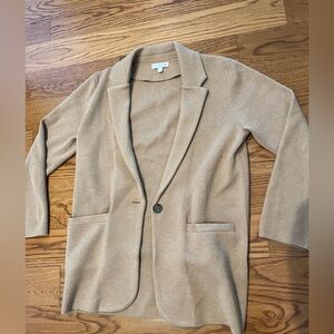J.Crew Sweater Blazer Tan S EUC SFPF